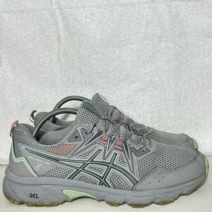 Asics Womens Grey Gel Venture 8 1012B230 Athletic Running Sneakers Shoes Size 11